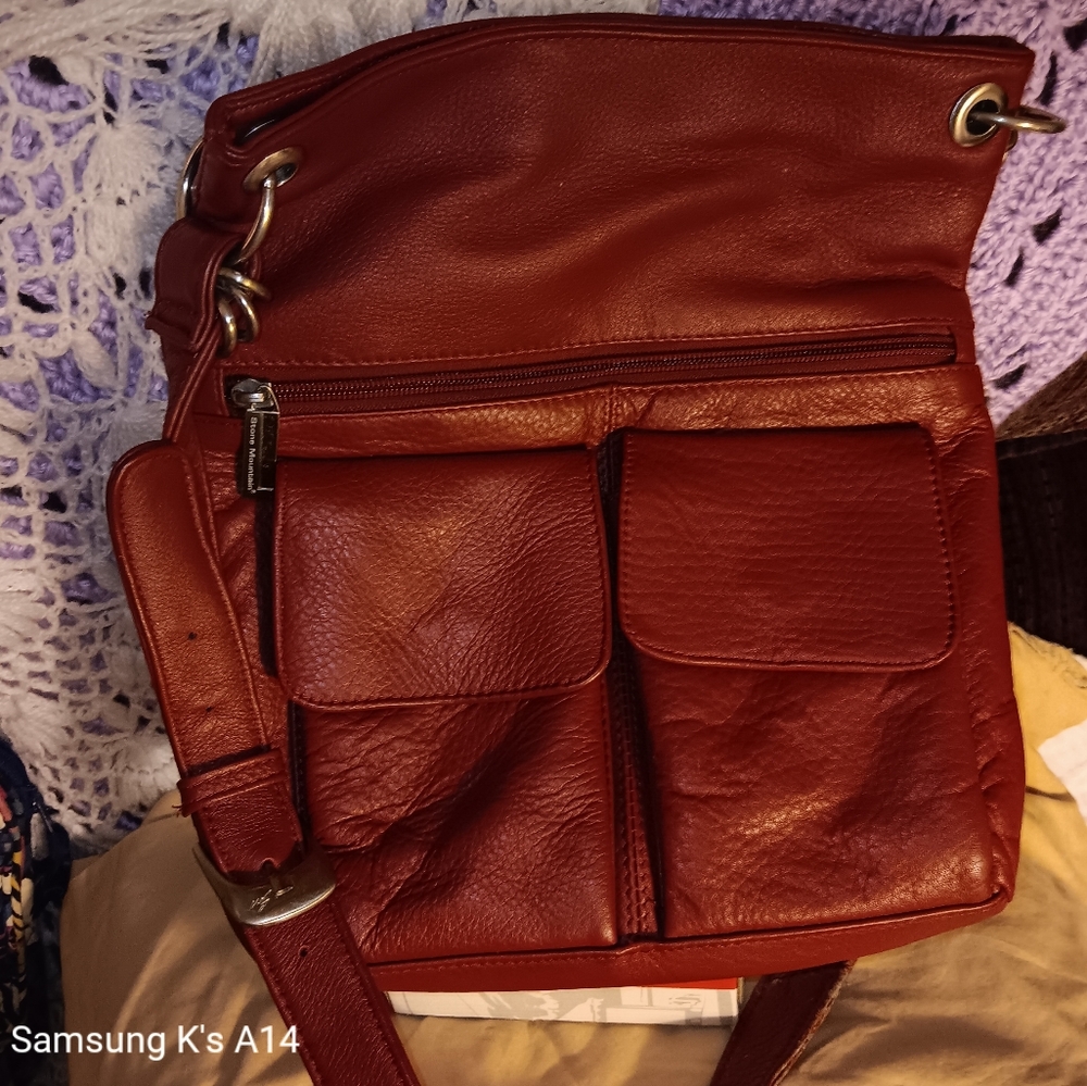 Stone Mountain Accessories Deep Brown Shoulder Bag